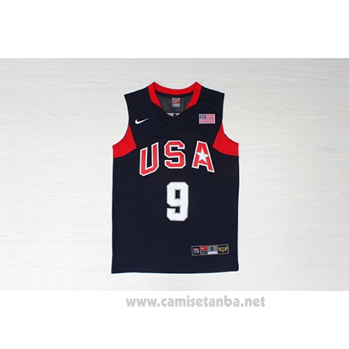 Camiseta USA 2008 Wade #9 Azul